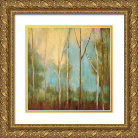 Bare Trees II Gold Ornate Wood Framed Art Print with Double Matting by Mitchell, Kristi