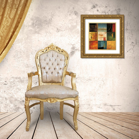 Diversified II Gold Ornate Wood Framed Art Print with Double Matting by Morrison, Kurt