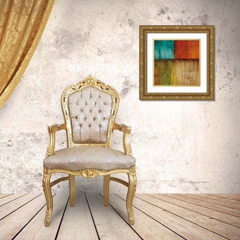 Spectrum I Gold Ornate Wood Framed Art Print with Double Matting by Morrison, Kurt