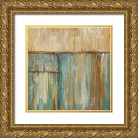Blue Hue Gold Ornate Wood Framed Art Print with Double Matting by Morrison, Kurt