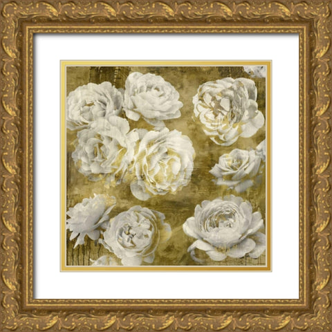 White in Gold Gold Ornate Wood Framed Art Print with Double Matting by Bennett, Kate