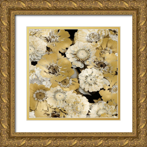 Floral Abundance in Gold IV Gold Ornate Wood Framed Art Print with Double Matting by Bennett, Kate