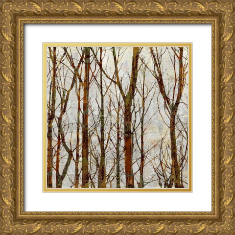 Through The Trees I Gold Ornate Wood Framed Art Print with Double Matting by Webster, Kyle