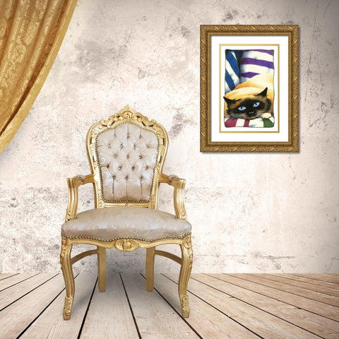 Crossroads Gold Ornate Wood Framed Art Print with Double Matting by Seeley, Laura