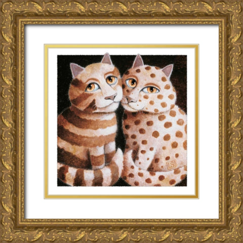 First Date (Copper) Gold Ornate Wood Framed Art Print with Double Matting by Seeley, Laura
