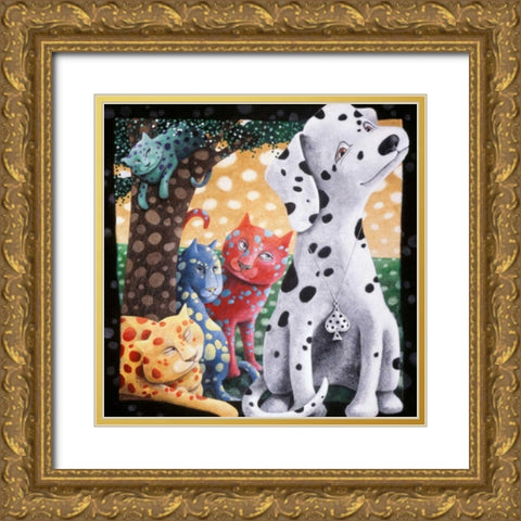 The World We Weave Gold Ornate Wood Framed Art Print with Double Matting by Seeley, Laura