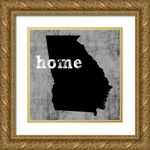 Georgia  Gold Ornate Wood Framed Art Print with Double Matting by Wilson, Luke