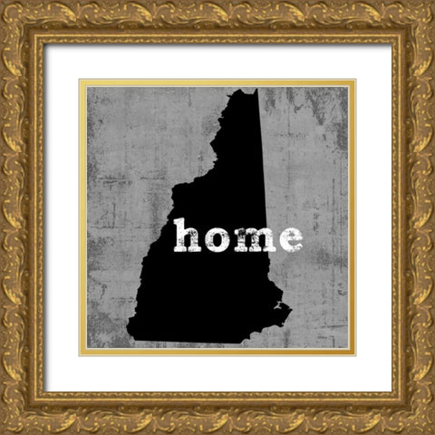 New Hampshire Gold Ornate Wood Framed Art Print with Double Matting by Wilson, Luke