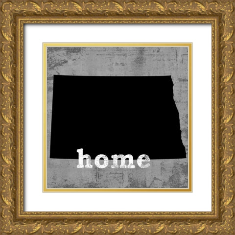 North Dakota  Gold Ornate Wood Framed Art Print with Double Matting by Wilson, Luke