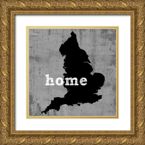 England Gold Ornate Wood Framed Art Print with Double Matting by Wilson, Luke