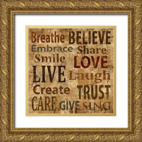 Live Gold Ornate Wood Framed Art Print with Double Matting by Wilson, Luke