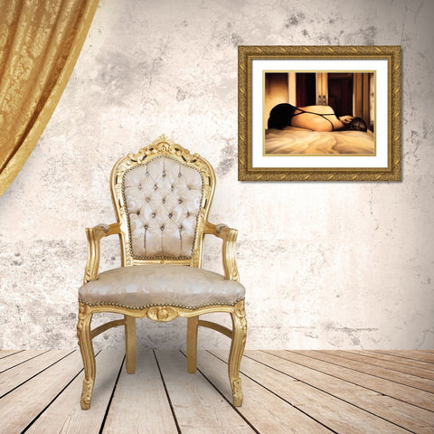 Reverie Gold Ornate Wood Framed Art Print with Double Matting by Arellano, Migdalia
