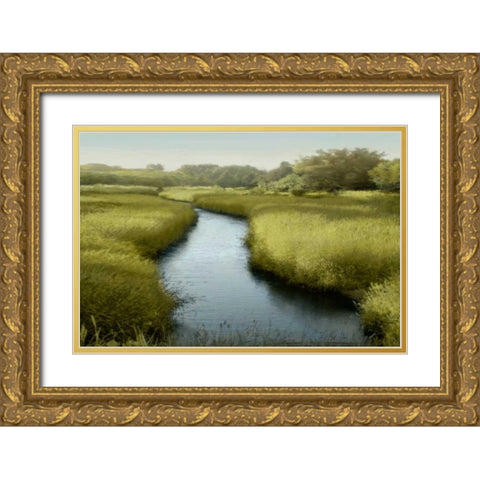 Quiet Moment Gold Ornate Wood Framed Art Print with Double Matting by Clark, Madeline