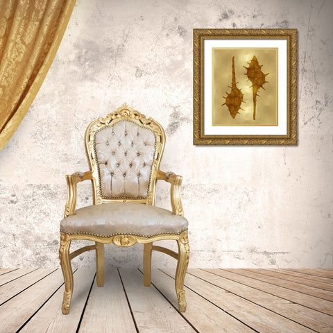 Sea Life - Gold II Gold Ornate Wood Framed Art Print with Double Matting by Miller, Melonie