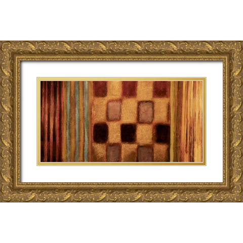 Afterglow Gold Ornate Wood Framed Art Print with Double Matting by Hansen, Max