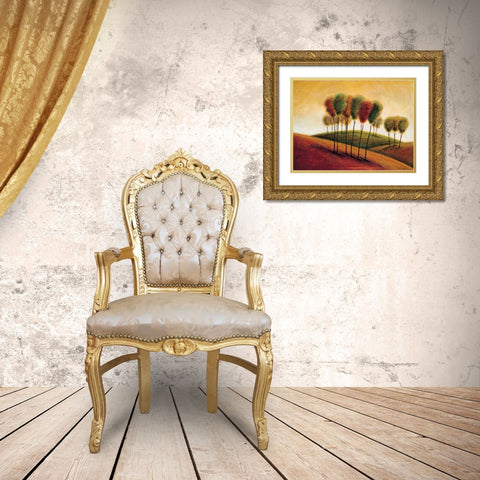 A New Morning I Gold Ornate Wood Framed Art Print with Double Matting by Klung, Mike