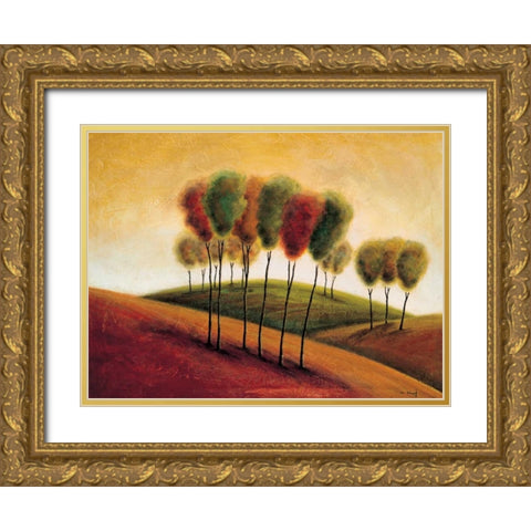 A New Morning I Gold Ornate Wood Framed Art Print with Double Matting by Klung, Mike