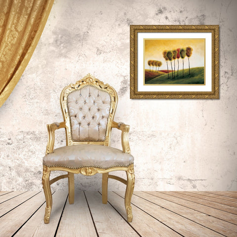 A New Morning II Gold Ornate Wood Framed Art Print with Double Matting by Klung, Mike