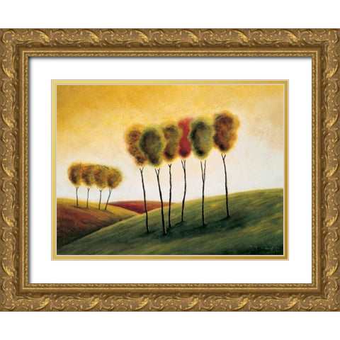 A New Morning II Gold Ornate Wood Framed Art Print with Double Matting by Klung, Mike