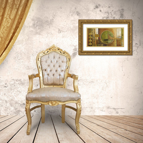 Modular Grid Gold Ornate Wood Framed Art Print with Double Matting by Klung, Mike