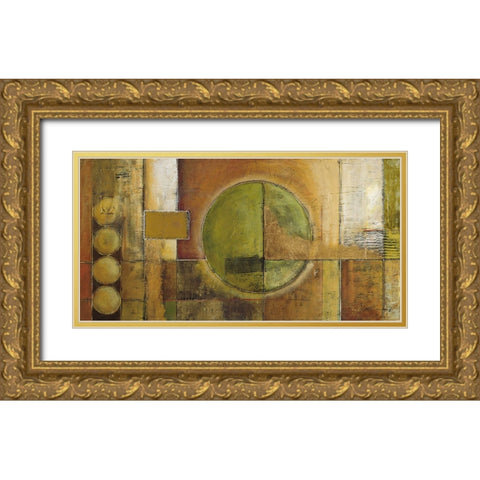 Modular Grid Gold Ornate Wood Framed Art Print with Double Matting by Klung, Mike