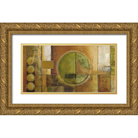 Modular Grid Gold Ornate Wood Framed Art Print with Double Matting by Klung, Mike