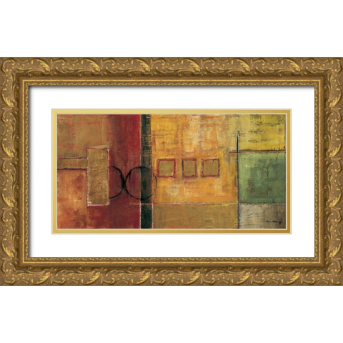 Harmony I Gold Ornate Wood Framed Art Print with Double Matting by Klung, Mike