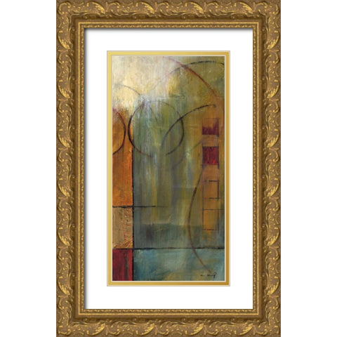 Slender Friends I Gold Ornate Wood Framed Art Print with Double Matting by Klung, Mike