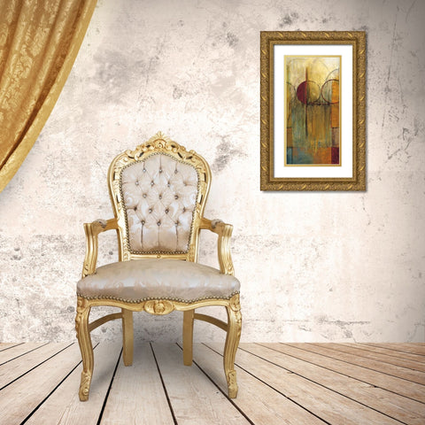 Slender Friends II Gold Ornate Wood Framed Art Print with Double Matting by Klung, Mike