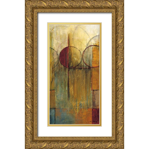 Slender Friends II Gold Ornate Wood Framed Art Print with Double Matting by Klung, Mike