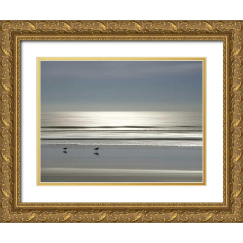 Partners Gold Ornate Wood Framed Art Print with Double Matting by Olsen, Maggie