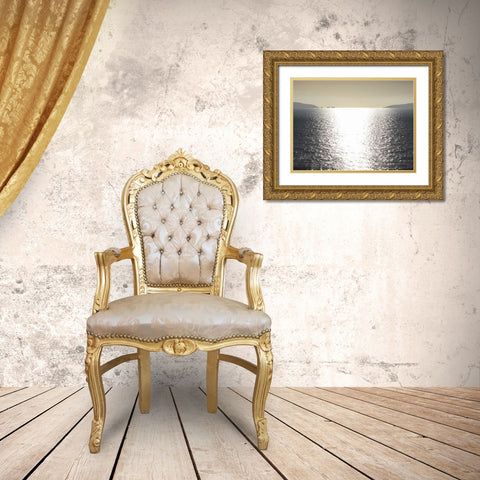 Sunlight Reflection Gold Ornate Wood Framed Art Print with Double Matting by Olsen, Maggie
