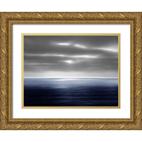 On the Sea II Gold Ornate Wood Framed Art Print with Double Matting by Olsen, Maggie