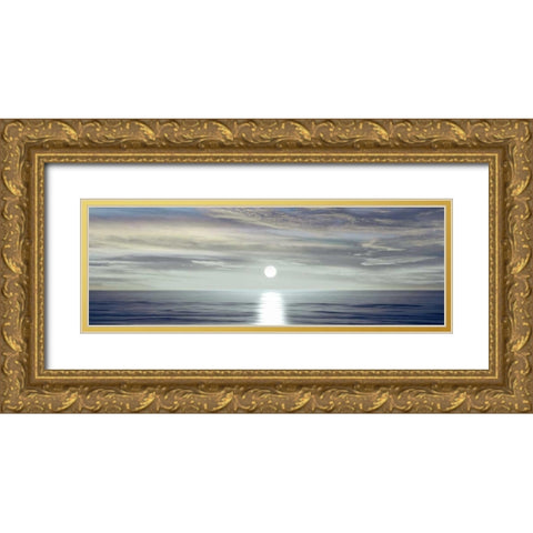 Sunlit Horizon II Gold Ornate Wood Framed Art Print with Double Matting by Olsen, Maggie