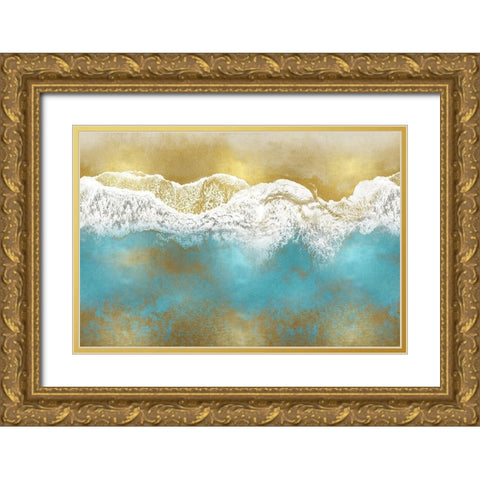 Gold Coast III Gold Ornate Wood Framed Art Print with Double Matting by Olsen, Maggie