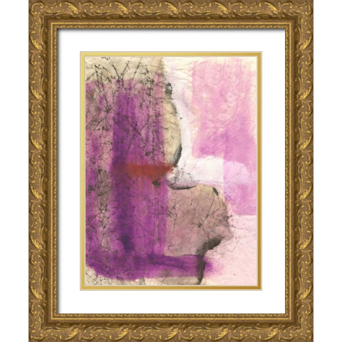 Calm Gold Ornate Wood Framed Art Print with Double Matting by Oppenheimer, Michelle