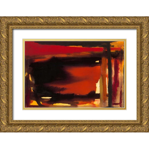 Restless Gold Ornate Wood Framed Art Print with Double Matting by Oppenheimer, Michelle