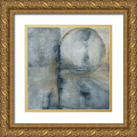 Sphere III Gold Ornate Wood Framed Art Print with Double Matting by Oppenheimer, Michelle