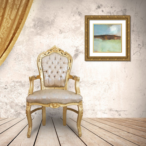 Fluctuation Gold Ornate Wood Framed Art Print with Double Matting by Oppenheimer, Michelle