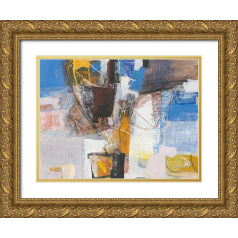 Vacanze Gold Ornate Wood Framed Art Print with Double Matting by Piovan, Maurizio