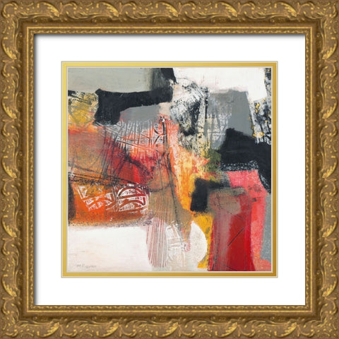 Passione I Gold Ornate Wood Framed Art Print with Double Matting by Piovan, Maurizio