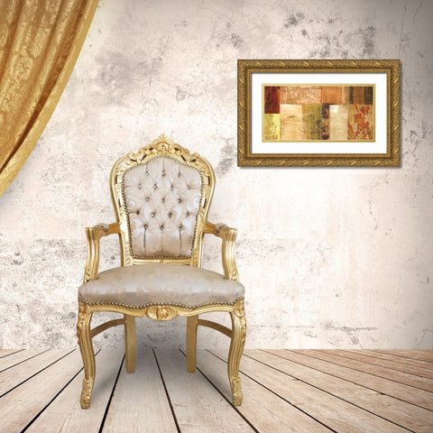Equilibre naturel Gold Ornate Wood Framed Art Print with Double Matting by Reynaud, Martine