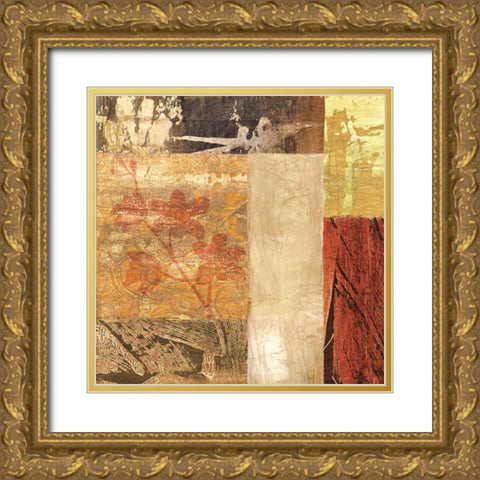 Ensemble naturel II Gold Ornate Wood Framed Art Print with Double Matting by Reynaud, Martine