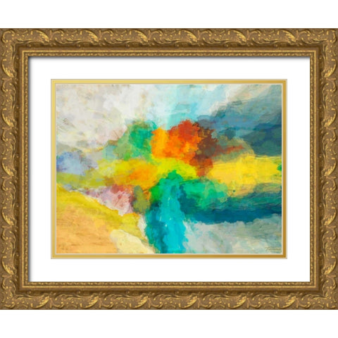 Emergence II Gold Ornate Wood Framed Art Print with Double Matting by Tienhaara, Michael