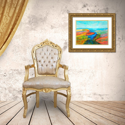 Mutations I Gold Ornate Wood Framed Art Print with Double Matting by Tienhaara, Michael