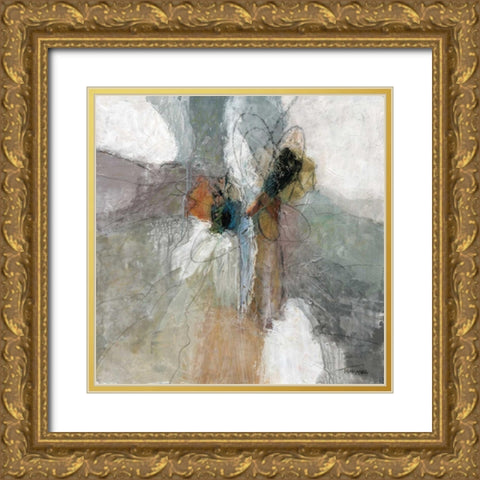 Placidity II Gold Ornate Wood Framed Art Print with Double Matting by Tienhaara, Michael