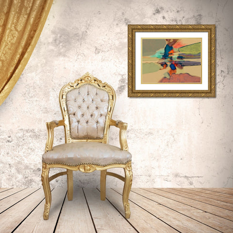 Progression III Gold Ornate Wood Framed Art Print with Double Matting by Tienhaara, Michael