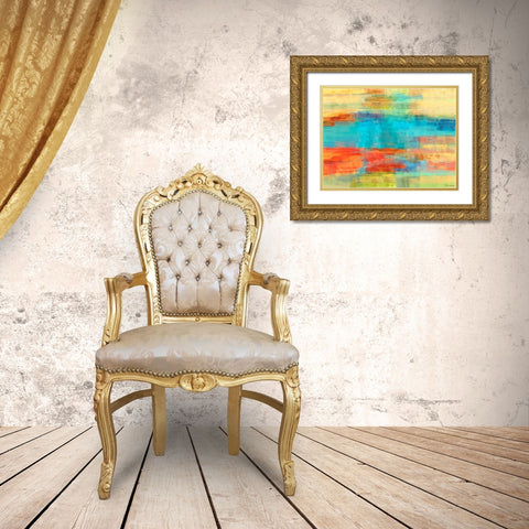 Variations II Gold Ornate Wood Framed Art Print with Double Matting by Tienhaara, Michael