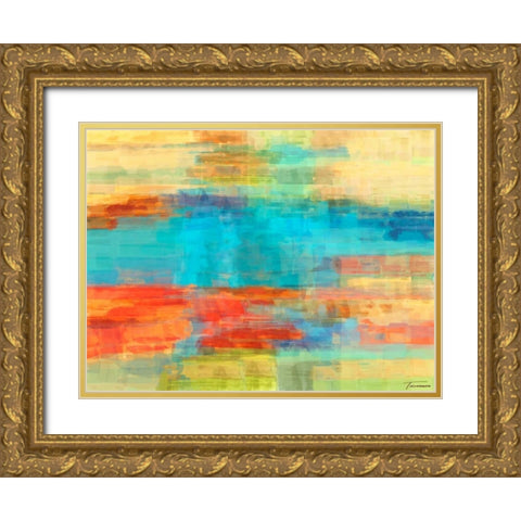 Variations II Gold Ornate Wood Framed Art Print with Double Matting by Tienhaara, Michael