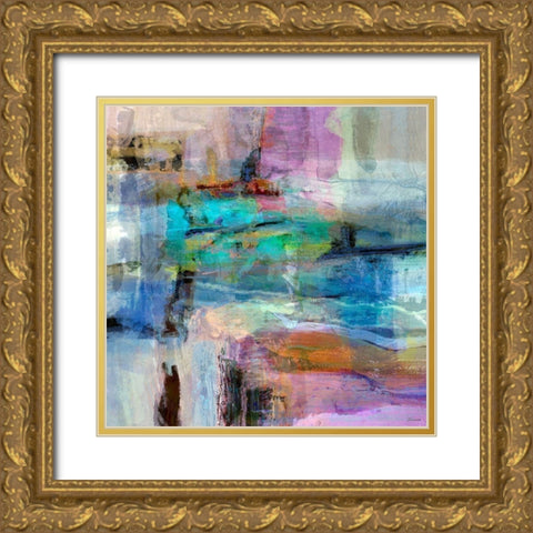 Chroma II Gold Ornate Wood Framed Art Print with Double Matting by Tienhaara, Michael